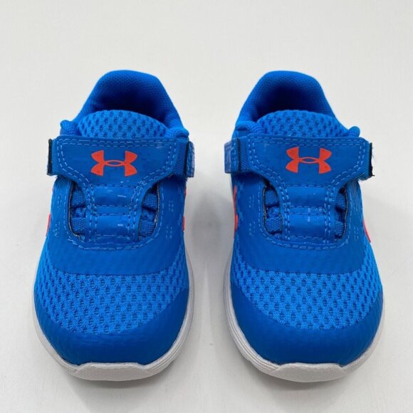 Under Armour Toddler Boy’s Surge 2 AC Sneakers Running Shoes Blue Circuit sz 5 - Picture 4 of 7